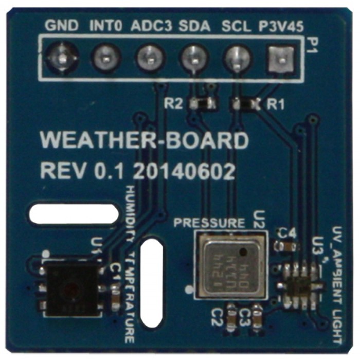 Weatherboard 2 Shield for Temp, Humidity and Light