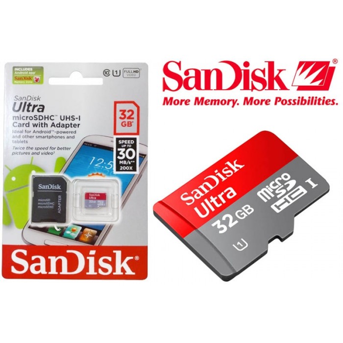 32GB Micro SD CLASS 10 SDHC CARD WITH SD ADAPTER for Raspberry Pi