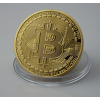 Gold Plated 1oz Bitcoin Coin Collectible Gift BTC Coin Art Collection 